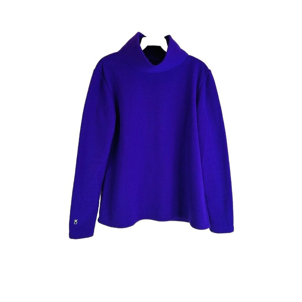 Dudley Stephens Fleece Funnel Neck Sweatshirt Sweater Purple